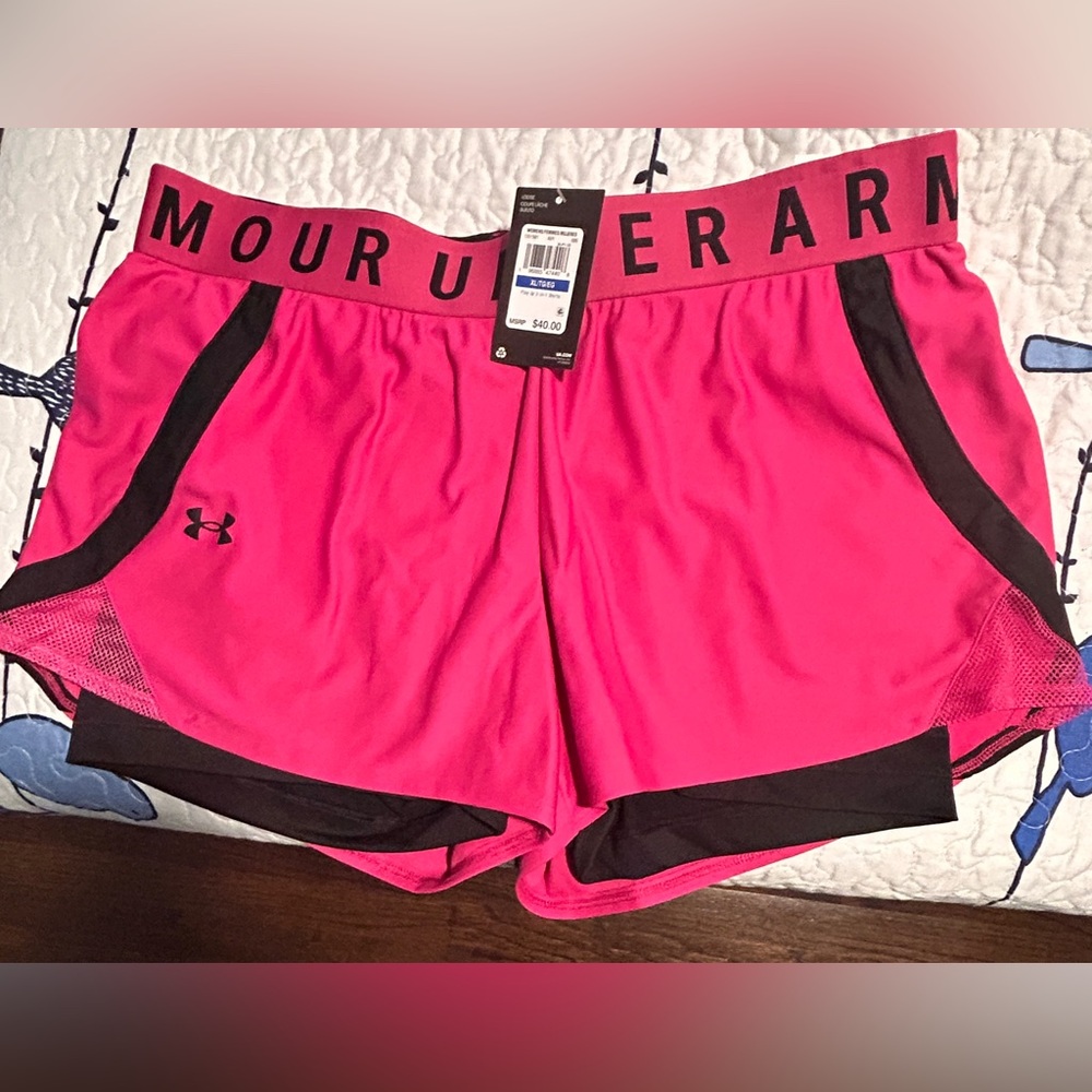 Under Armour Women’s 2 in 1 Shorts XL Loose
